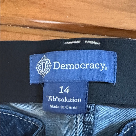 Democracy AbSolution Dark Blue Ankle Jeans Size 14 - Picture 8 of 13